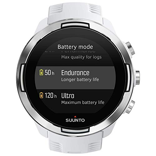 Suunto 9 Baro - Reloj Multideporte GPS, Unisex, Sin correa de frecuencia cardíaca, Blanco, 24.5 cm