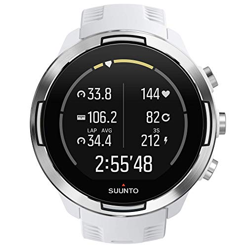 Suunto 9 Baro - Reloj Multideporte GPS, Unisex, Sin correa de frecuencia cardíaca, Blanco, 24.5 cm