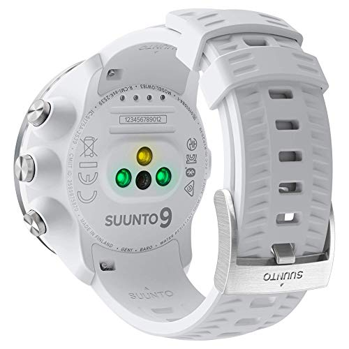 Suunto 9 Baro - Reloj Multideporte GPS, Unisex, Sin correa de frecuencia cardíaca, Blanco, 24.5 cm