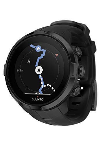 Suunto Spartan Sport Wrist HR - Reloj GPS Multideporte, sumergible hasta 100m, pulsómetro de muñeca, pantalla táctil de color, Negro, Talla única