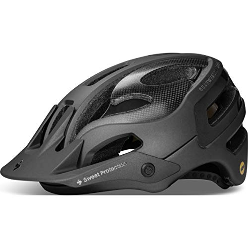 Sweet Protection Bushwhacker II Carbon MIPS Helmet Casco, Unisex, Negro Mate metálico, Small