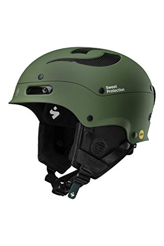 Sweet Protection Unisex - Casco de esquí y Snowboard para Adultos Trooper II MIPS Olive Drab, SM