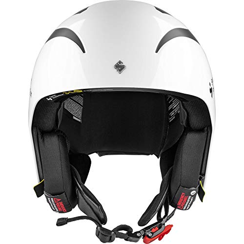 Sweet Protection Volata Helmet Casco, Adulto, Blanco Brillante, Medium