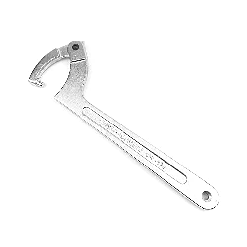 Swetup C Llave Herramienta Ajustable Llave de gancho,Llave de Gancho articulada herramienta de llave ajustable lateral Llave de gancho ajustable Llave de gancho en C para dado de 3/4-2 (19-51 mm)