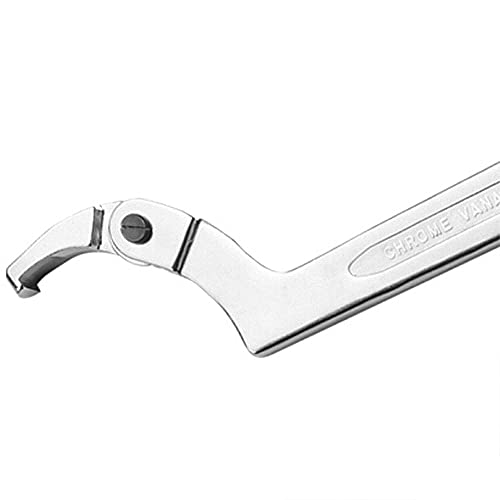 Swetup C Llave Herramienta Ajustable Llave de gancho,Llave de Gancho articulada herramienta de llave ajustable lateral Llave de gancho ajustable Llave de gancho en C para dado de 3/4-2 (19-51 mm)