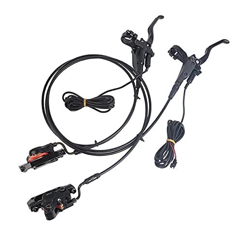 Syfinee Conjunto de freno de disco hidráulico con interruptor de alimentación para bicicleta plegable Scooter eléctrico