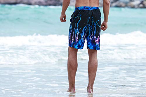 Sykooria Bañador para Hombre Impresión 53D de Cortos Secado Rápido Swim Shorts Ligero Baño Playa Shorts S-XXL