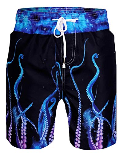 Sykooria Bañador para Hombre Impresión 53D de Cortos Secado Rápido Swim Shorts Ligero Baño Playa Shorts S-XXL