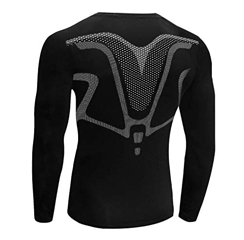 Sykooria Camiseta de Compresión Manga Corta Manga Larga para Hombre Ropa Deportiva de Transpirable y Secado Rápido para Deporte Running Ciclismo Fitness Gym Entrenamiento