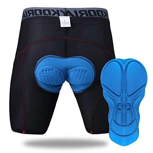 Sykooria Pantalones Cortos de Ciclismo para Hombre Pantalón Cortos de Bicicleta de Montaña Transpirables de Gel Antideslizantes 3D