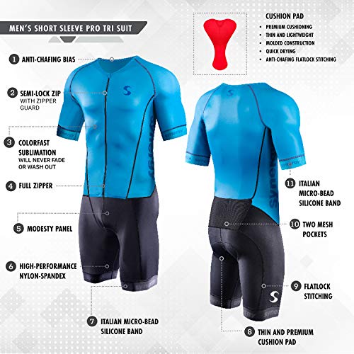 Synergy Triathlon Tri Suit - Pantalón corto para hombre (talla grande)