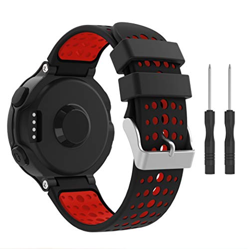 Syxinn Compatible con Correa Forerunner 235, Banda de Reloj de Reemplazo Silicona Suave Sports Pulsera para Forerunner 235/735XT/220/230/620/630