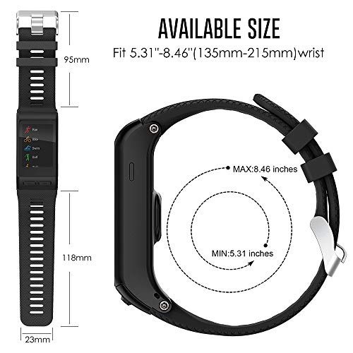 Syxinn Compatible con Vivoactive HR Correa de Reloj, Banda de Reemplazo de Silicona Suave Sólo para Vivoactive HR Sports GPS Watch