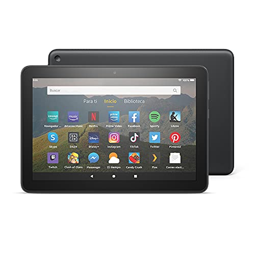 Tablet Fire HD 8, pantalla HD de 8 pulgadas, 32 GB (Negro) - Con publicidad