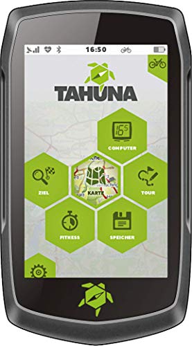 TAHUNA TEASI One⁴ Bundle - Navegador para Exteriores con Bluetooth, brújula y mapas Europeos, Incluye Sensor de Velocidad y 2 Soportes
