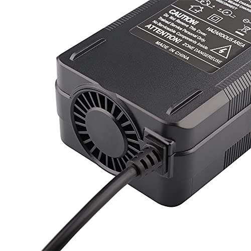 TANGSPOWER 54.6V 3A Bicicleta eléctrica Cargador de batería de Litio de 48V 13Series Paquete de baterías de Litio de 3-Pin XLR Plug