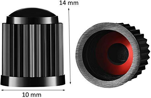 Tapas de Válvula de Neumático,40 Piezas Tapones Universal Tapas Compatible con válvula Valve Caps de Válvula para Coches Motos y Bicicletas