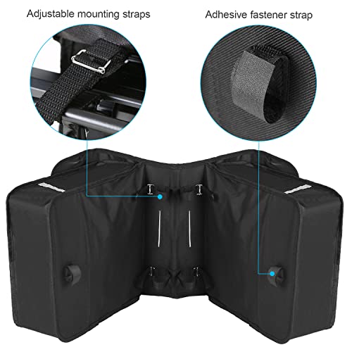 Taruor Alforjas para Portaequipajes de Bicicleta, Bolsas Bicicleta Traseras Impermeable, 28L Bolsa para Bicicleta de Montaña