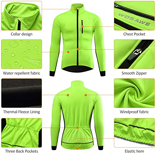 Taruor Chaqueta de Ciclismo Invierno, Paravientos para Hombre, Impermeable y Abrigo de Viento