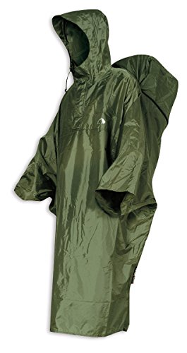 Tatonka Regenschutz Cape Men - Prenda para Hombre, Color Verde, Talla S