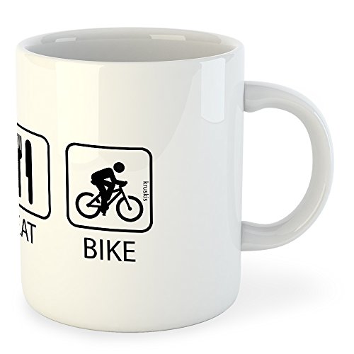 Taza Ciclismo Sleep Eat and Bike