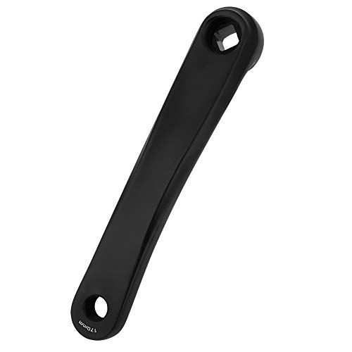 Tbest Biela Izquierda Bicicleta, Sistema de Cadena inestable Izquierda de la aleación de Aluminio del Brazo de manivela de la biela 170m m, Agujero rombal Cuadrado(Black-Rhombic Hole)