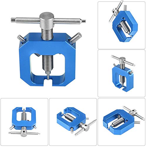 Tbest Extractor de Engranajes de Motor, Herramienta de extracción de Engranajes de piñón de Acero Accesorio de Pieza RC para vehículos RC(Azul)