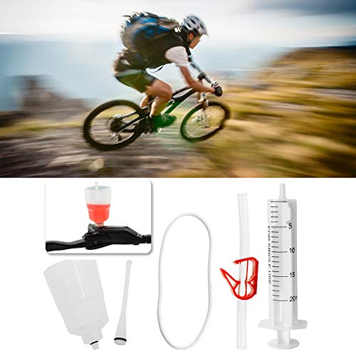 Tbest Kit de Purga de Frenos de Disco, Juego de Herramientas de Rereemplazo paración de Purga de Aceite Mineral de Freno de Disco Hidráulica reemplazo para Bicicletas de Montaña