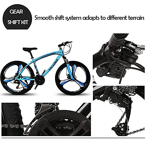 TBNB Bicicleta de montaña para Adultos de 26 Pulgadas, 21-30 velocidades, Bicicletas Todo Terreno para Hombres y Mujeres, Bicicletas de Carretera para Exteriores, Frenos de Disco, Horquillas de s