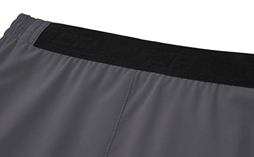 TCA Hombre Elite Tech Pantalones Cortos con Bolsillos con Cremallera - Asphalt (Gris), M