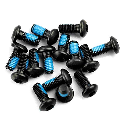 Teabelle Pernos de Rotor de Freno de Disco de Bicicleta de Montaña, Tornillos M5 de 12mm, Tornillos de Acero Inoxidable T25, Tornillos Torx para Bicicleta, Equipo de Ciclismo 15 pcs