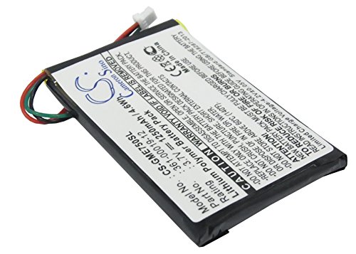 TECHTEK batería Compatible con [Garmin] Edge 605, Edge 705 sustituye 361-00019-12 FBA
