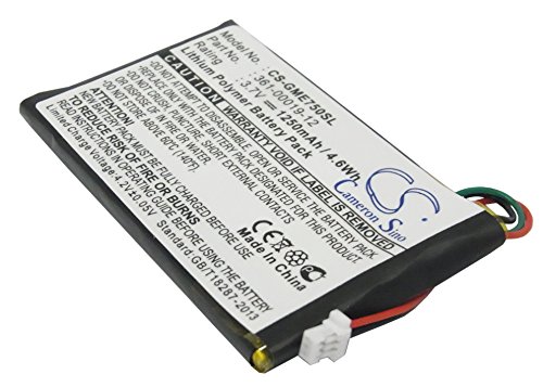TECHTEK batería Compatible con [Garmin] Edge 605, Edge 705 sustituye 361-00019-12 FBA