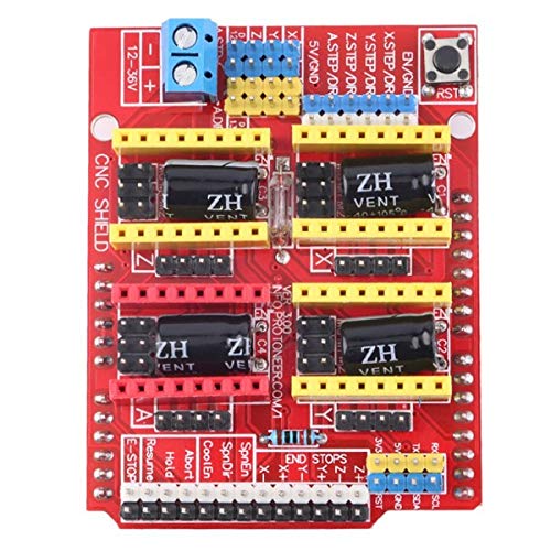 TECNOIOT 【3D Printer Kit】 CNC Shield V3.0 + Development Board + 4pcs Stepper Motor Controller A4988 with Heat Sink for 3D Printer