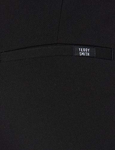Teddy Smith P-City Slit Uni Pantalones, Negro, 27 W para Mujer