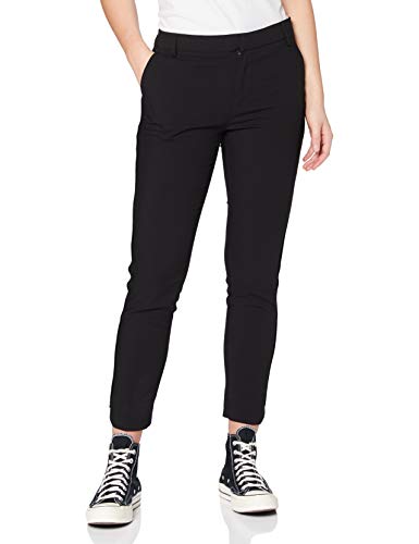 Teddy Smith P-City Slit Uni Pantalones, Negro, 27 W para Mujer