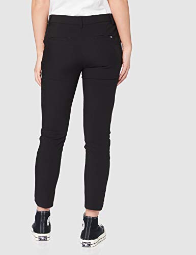 Teddy Smith P-City Slit Uni Pantalones, Negro, 27 W para Mujer