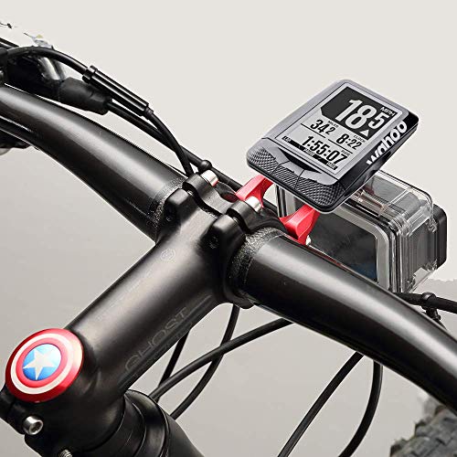 TedKat Montaje Wahoo, Soporte de Bicicleta Combinado Frontal para Wahoo Elemnt, Perno Wahoo Elemnt, Wahoo Elemnt Mini y cámara Gopro (Soporte Wahoo)