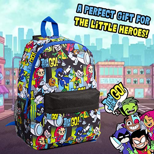 Teen Titans Go! Mochila Niño, Material Escolar para Niños, Mochilas Escolares Juveniles de Los Jovenes Titanes, Mochila Infantil para Deporte Viaje Colegio, Regalos para Niños Adolescentes