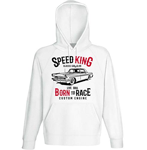 Teesandengines Lincoln Continental Mark II 1956 Speed King Sudadera con Capucha Size Xlarge