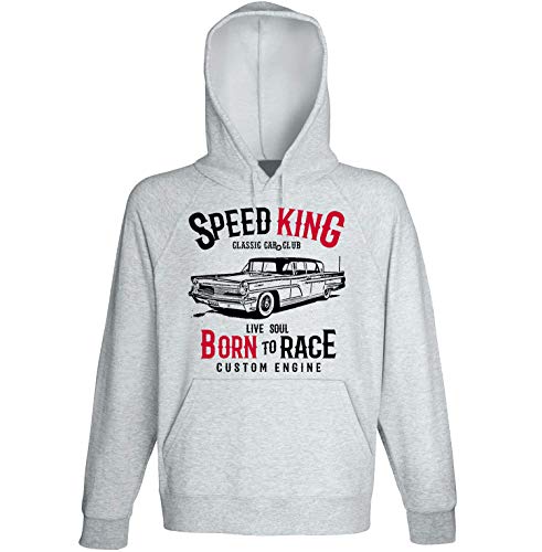 Teesandengines Lincoln Continental Mark IV 1959 Speed King Sudadera con Capucha Size Large