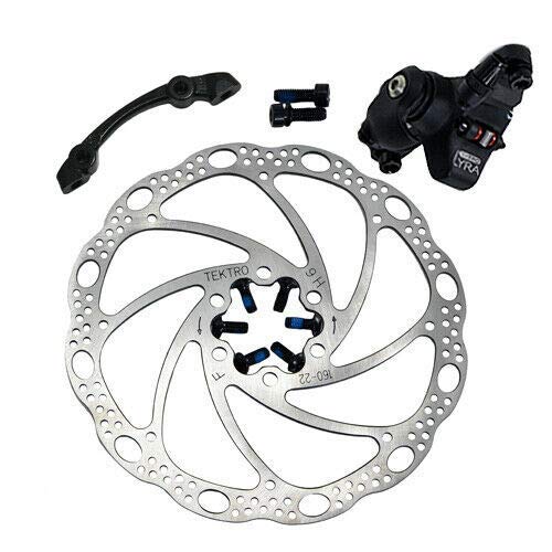 Tektro Lyra MD-C500 Cyclocross CX Road Mechancial Disc Brake Set Front and Rear, Black, MH1872