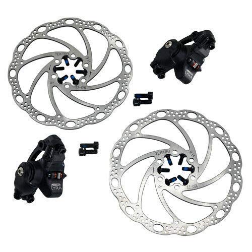 Tektro Lyra MD-C500 Cyclocross CX Road Mechancial Disc Brake Set Front and Rear, Black, MH1872