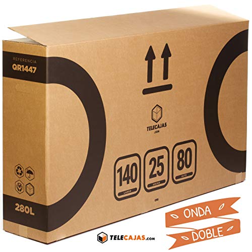 TeleCajas® | Caja de Cartón para Bicicleta | 140x25x80 cms