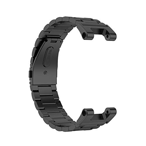 Tencloud Correas compatibles con la correa Amazfit T-Rex Pro, correa de metal de acero inoxidable de repuesto para reloj inteligente T-Rex Pro/T-Rex (negro)