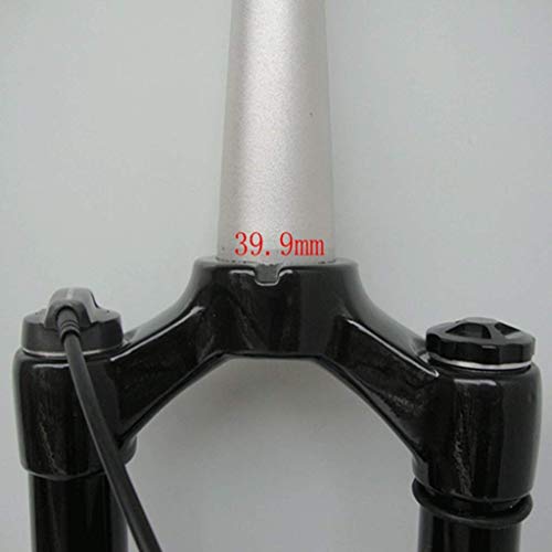 Tenedor de suspensión de bicicleta 26 27.5 pulgadas Tubo cónico 39.8mm Cámara de aire doble Freno de disco QR 9mm Viaje de 100 mm Bloqueo remoto de 100 mm Bicicleta 1800g Accesorios de montaje de bici