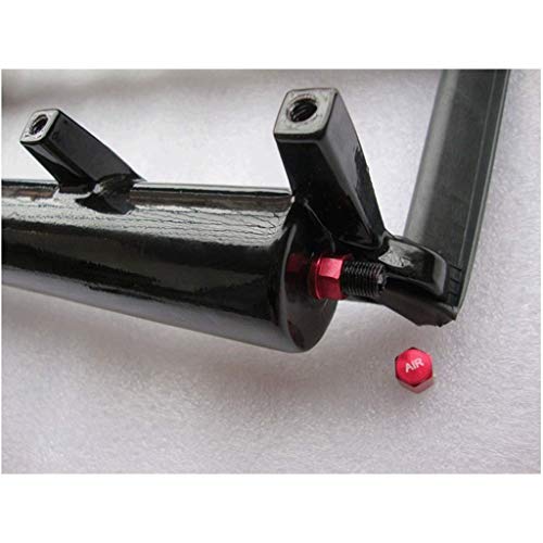 Tenedor de suspensión de bicicleta 26 27.5 pulgadas Tubo cónico 39.8mm Cámara de aire doble Freno de disco QR 9mm Viaje de 100 mm Bloqueo remoto de 100 mm Bicicleta 1800g Accesorios de montaje de bici