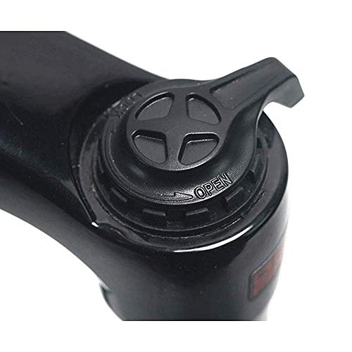 Tenedor suspensión MTB,Amortiguador aleación de aluminio Amortiguador de resorte Mecánico Frente de horquilla 1-1/8"Accesorios de bicicleta,Black Red-27.5inch