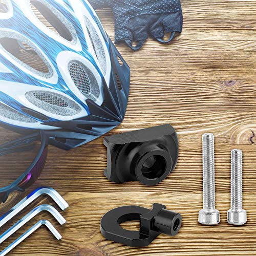 Tensor de Cadena de Bicicleta,Sujetador de Ajustador de Cadena Bici Aleación de Aluminio reemplazo para Bicicleta Plegable(Negro)