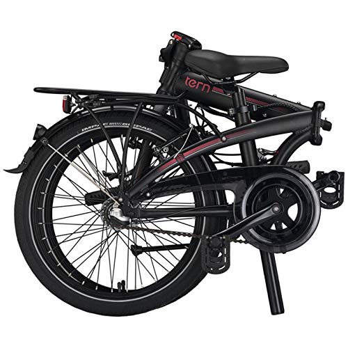 Tern Faltrad Link C3i Fahrrad 3 Gang 20 Zoll Alu Nabenschaltung Shimano Ständer Gepäckträger, CB19PFCO03HDR, Farbe Schwarz